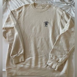 John Galt crewneck cream colored St. george never worn, oversized fit, one size